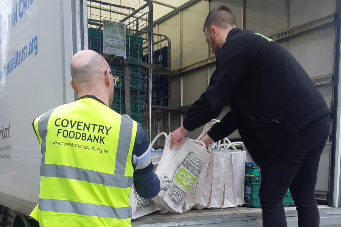 CODE Student Accommodation Coventry donates to Coventry Foodbank