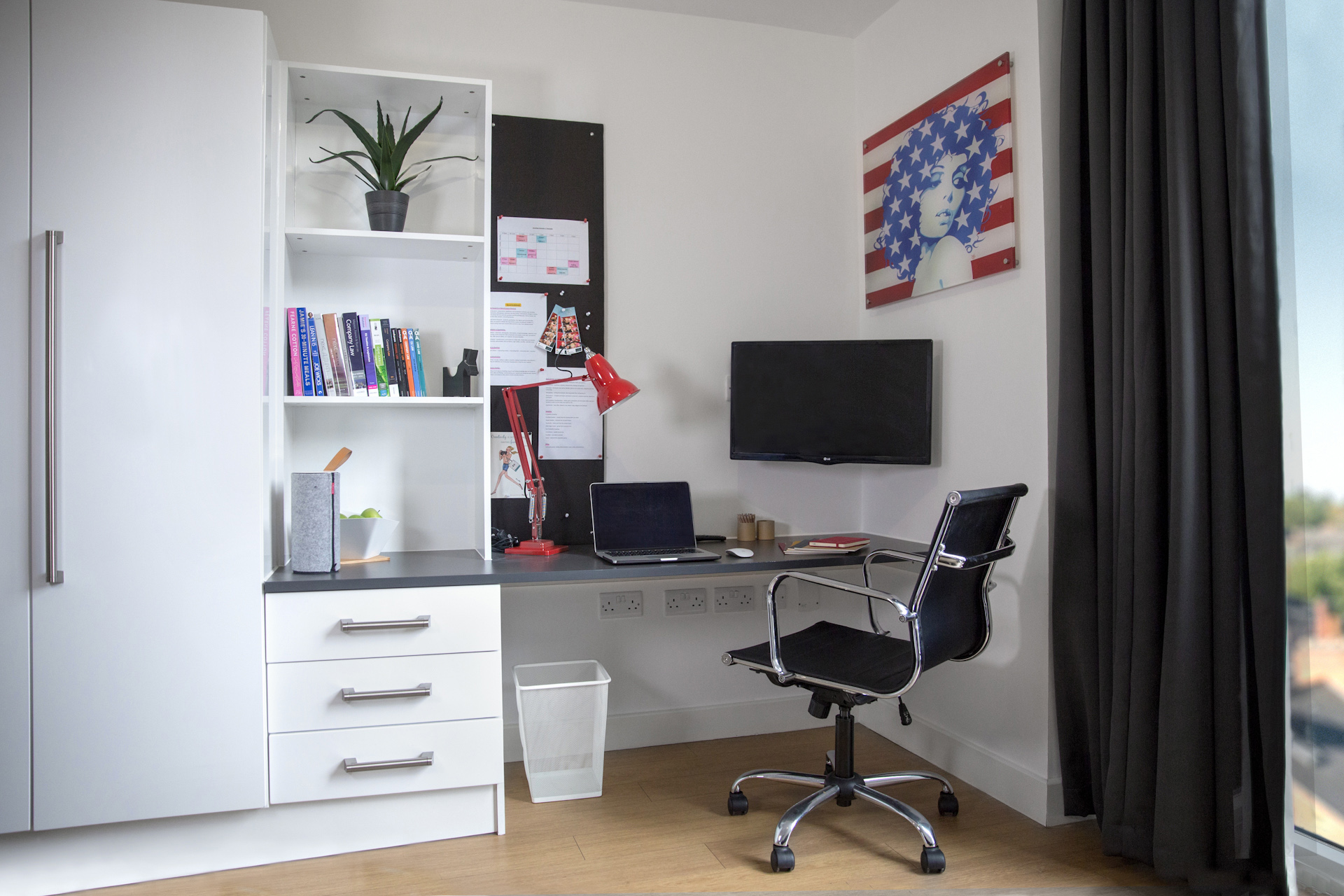 Workspace at CODE Student Accommodation Leicester